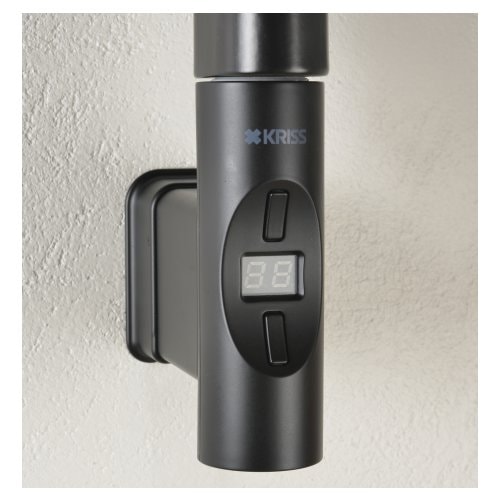 Kriss Nuvo Rund elvarmeelement i matsort med boostfunktion 300 watt