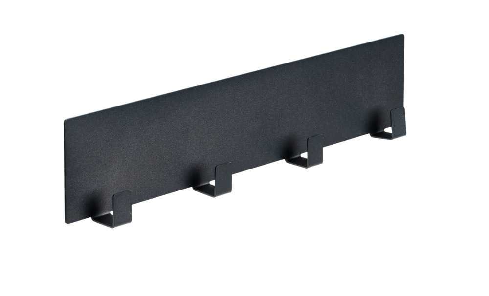 Wenko Black Outdoor Kitchen Ima knagerække magnetisk med 4 kroge 30 x 6,5 x 2 cm