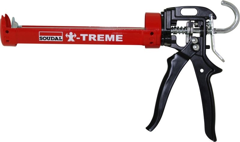 Soudal X-treme fugepistol rød til patroner 290-310 ml