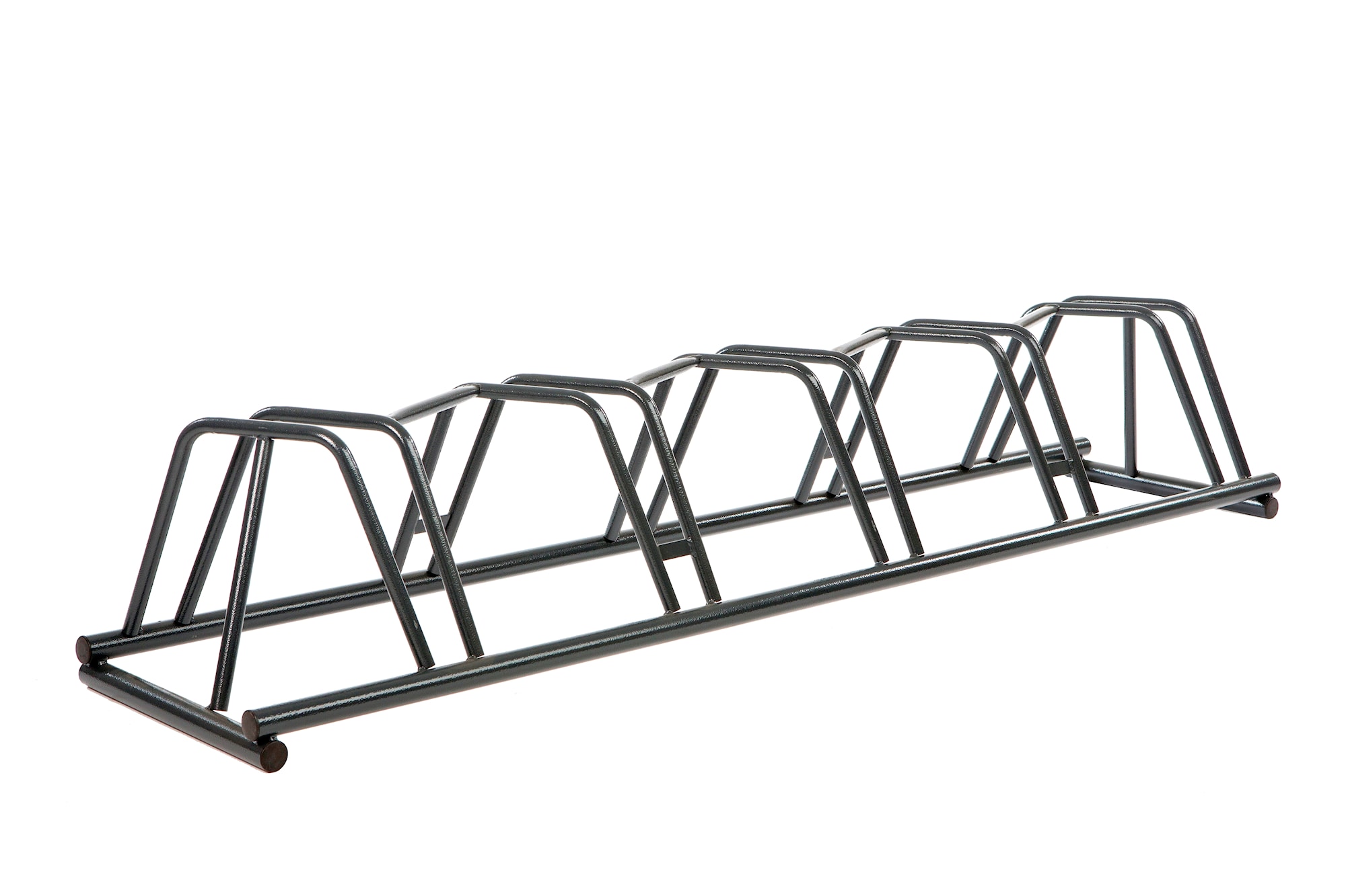 Varax 155 cykelstativ pulverlakeret grå til 5 cykler