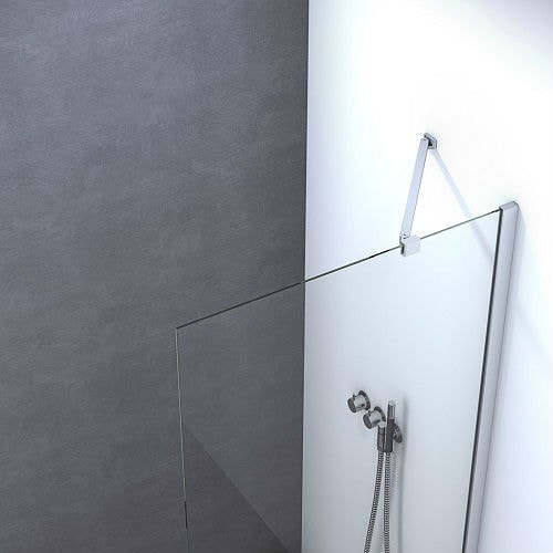 Scanbad Match arm til fast væg D 80,90 og 100 på 600 mm