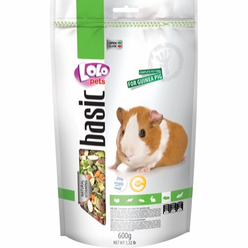 Lolo Pets Basic marsvinfoder, genluk 600 gram