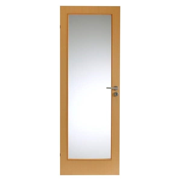 Swedoor Easy Nature GW1 40 mm, bøg dør m. glas 72,5x200 cm (8x20,5)