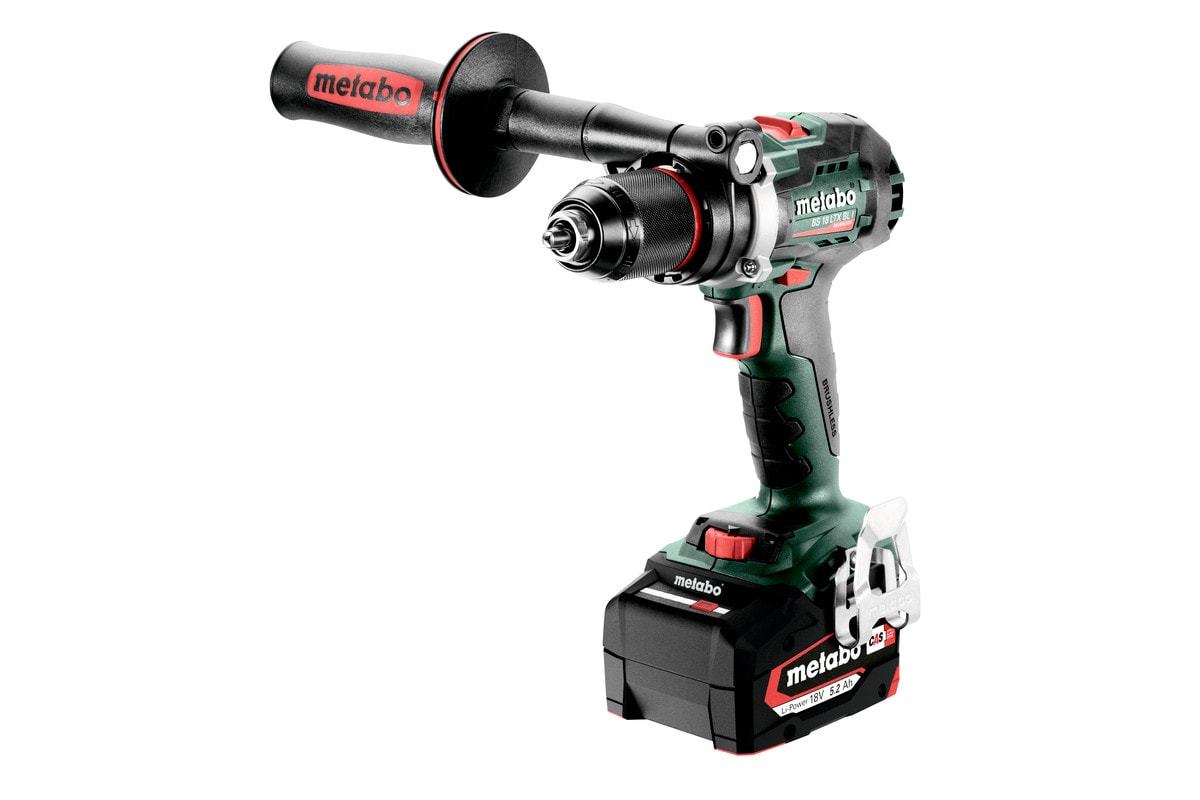 Metabo skruetrækker BS 18 LTX BL I med 2x5,2Ah batterier og lader