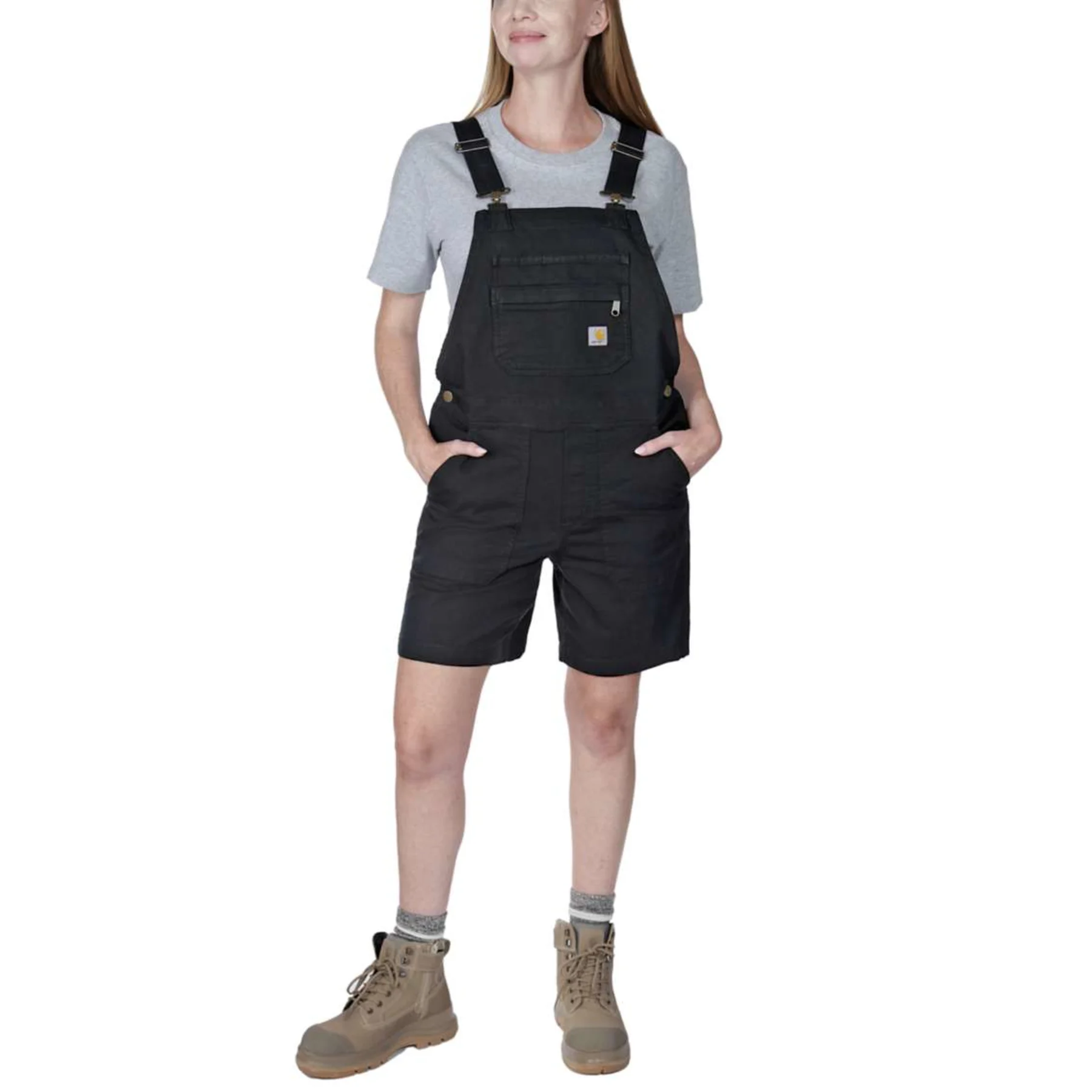 Carhartt Relaxed Fit Canvas Shortall Ladies Black XL