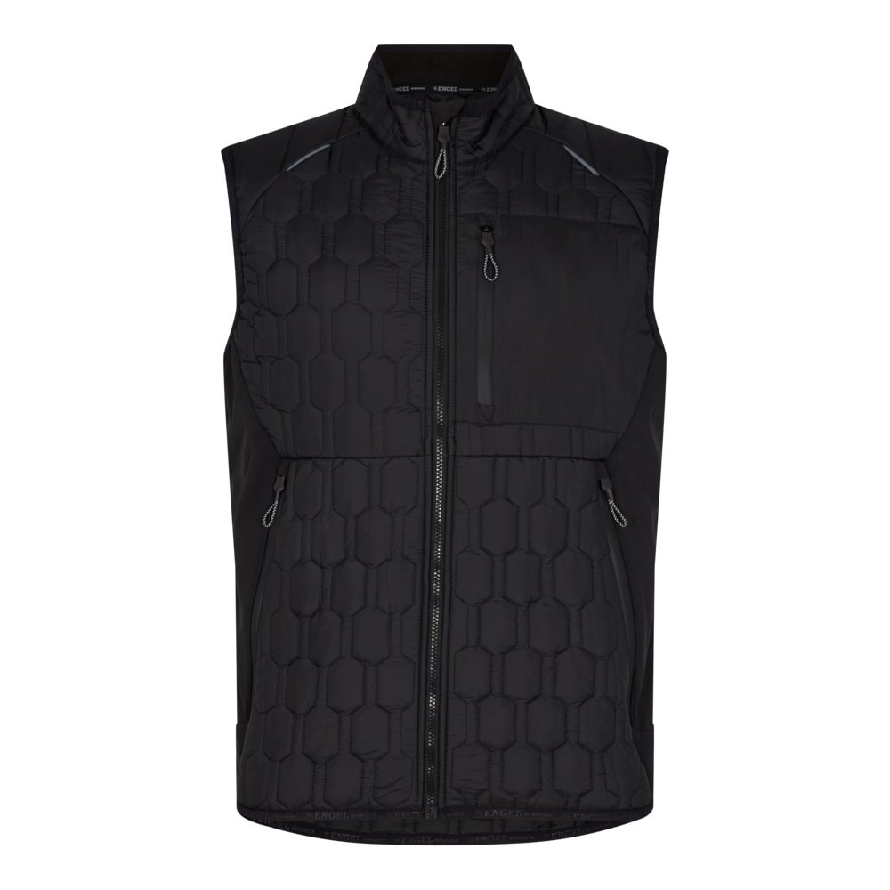 Engel X-treme quiltet vest sort str. 6XL
