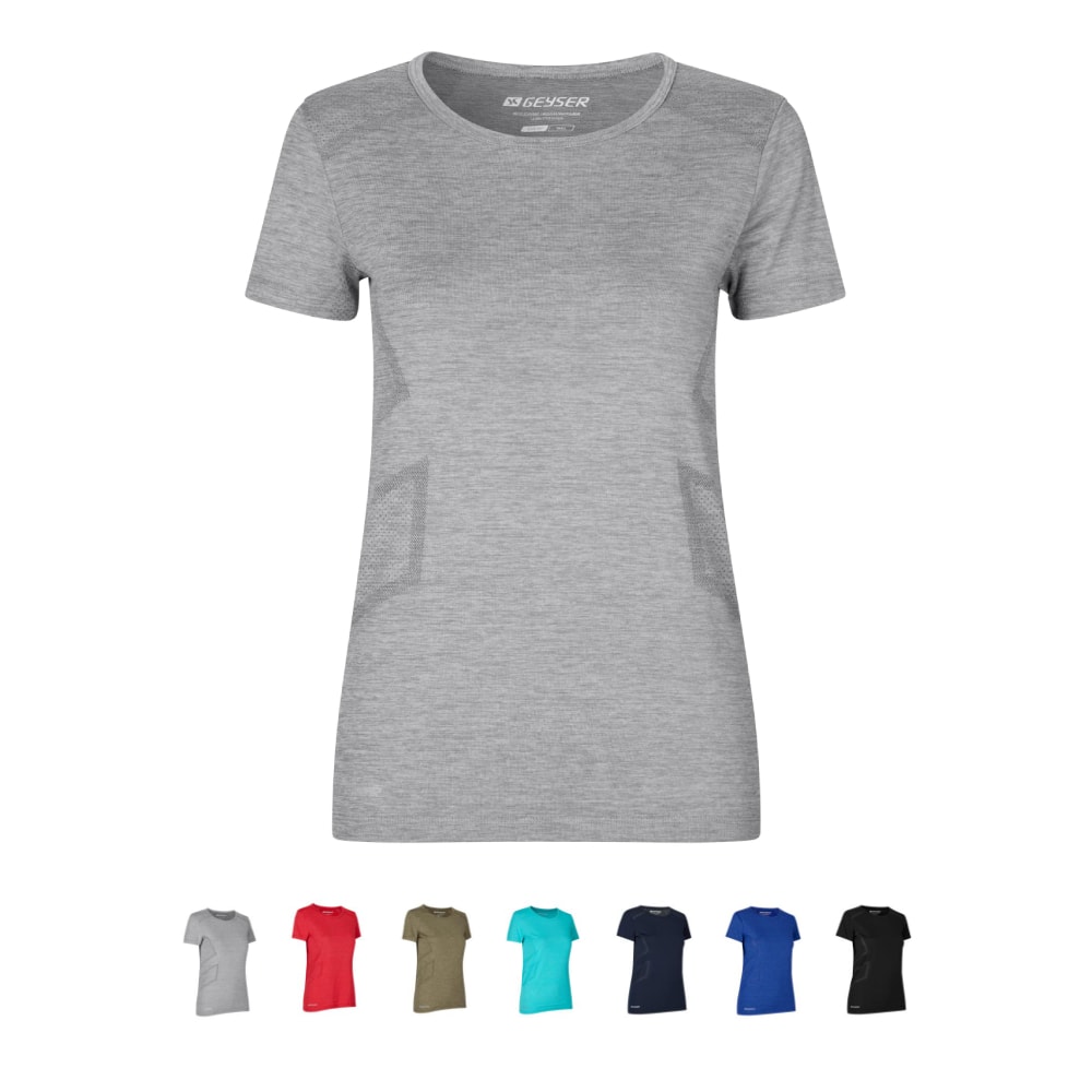 Geyser t-shirt sømløs dame sort str. 3XL