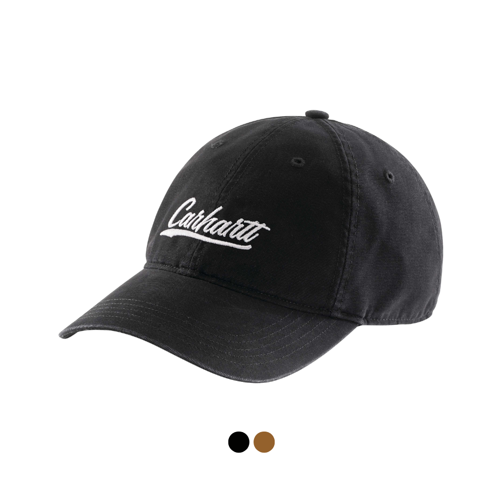 Carhartt Canvas Script Graphic Cap Black