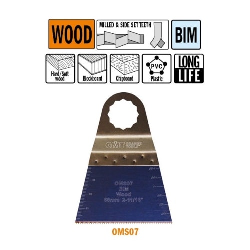 CMT Multicut Supercut BIM klinge til træ og plast 68 mm Ekstra holdbar