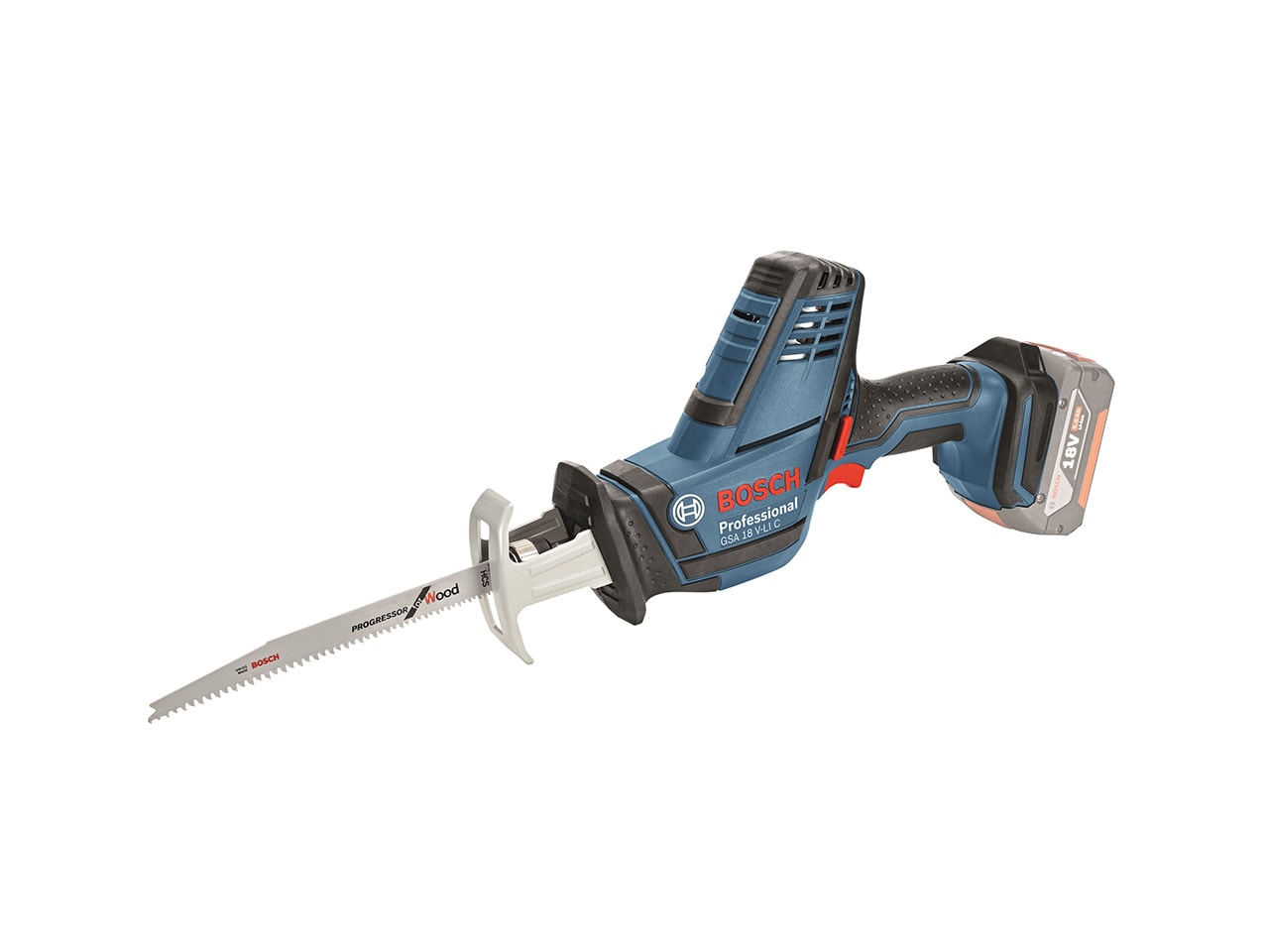 Bosch GSA 18V-LI C bajonetsav 18V uden batteri og lader L-Boxx