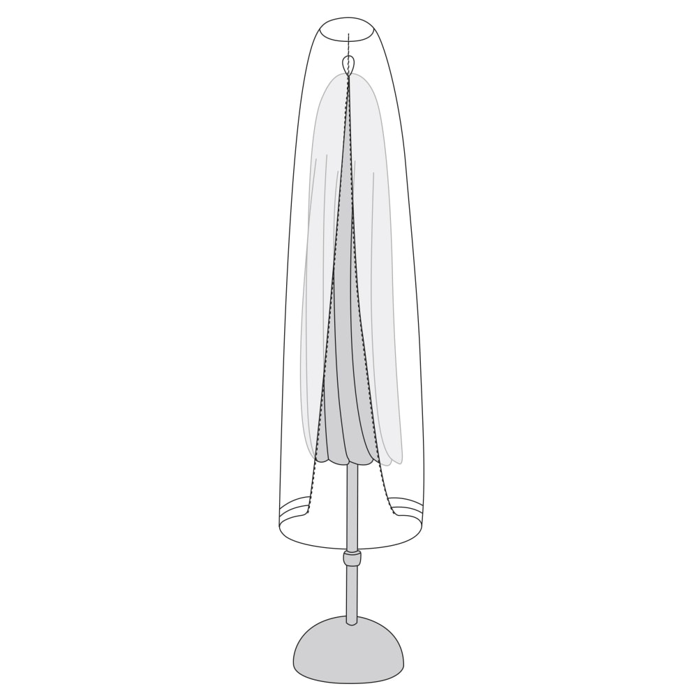 Outfit overtræk grå til parasol H195 cm