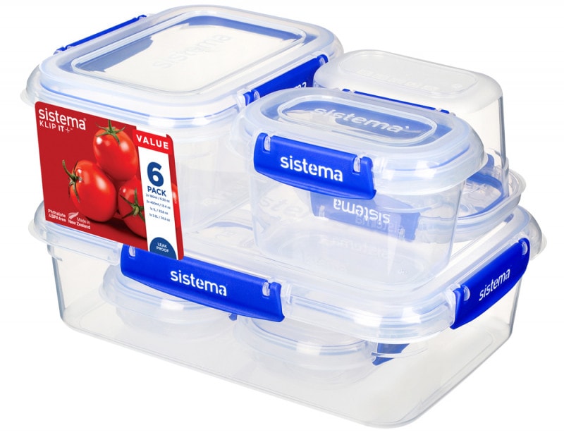 Sistema Klip It Plus Starter opbevaringsbokse 6 stk.