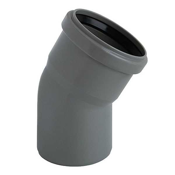 Bøjning grå PP 30 gr. Ø 32 mm