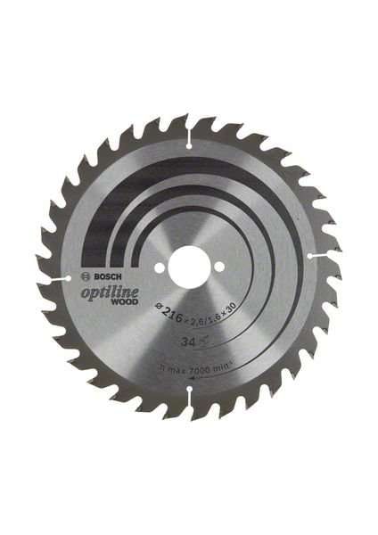 Bosch Optiline Wood rundsavsklinge 216x2,6/1,6x30 T34