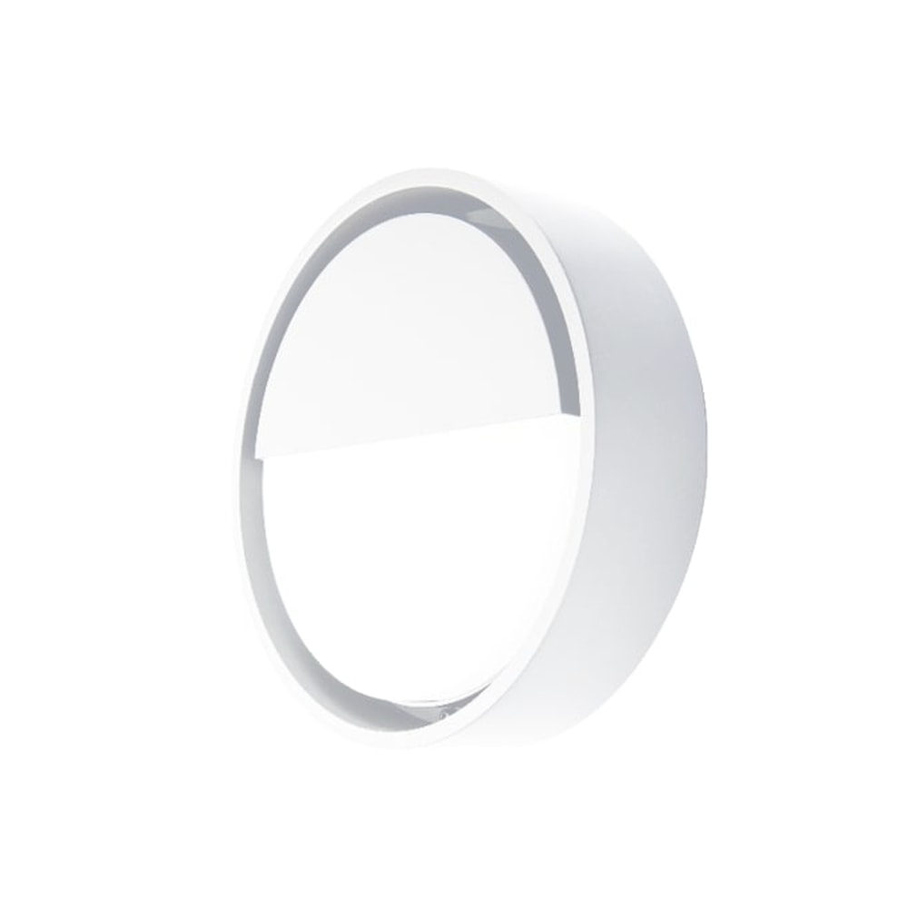 SG Frame Round Wall LED væglampe i hvid 7W 3000K IP66