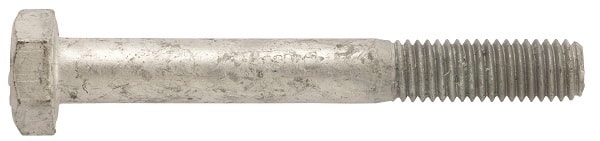 NKT stålbolt / maskinbolt. Varmforzinket 16 mm. 16 x 240 mm. 10 stk.