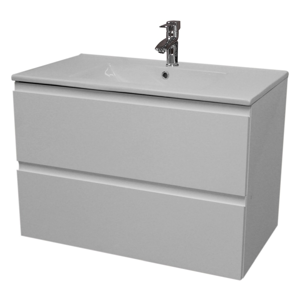 Milobad Reno badmiljø hvid højglans 2 skuffer 60 cm