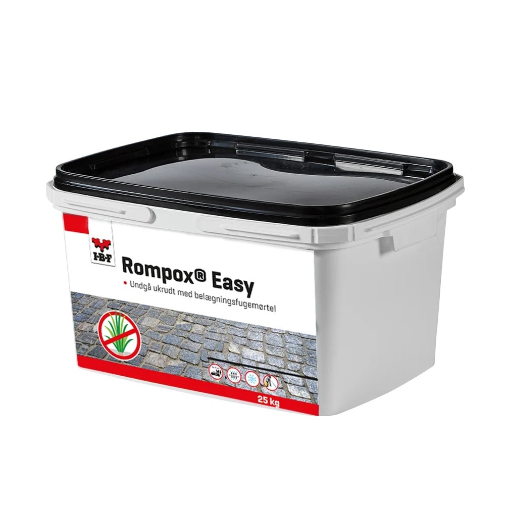 IBF Rompox Easy hårdfuge i sort basalt 25 kg i spand