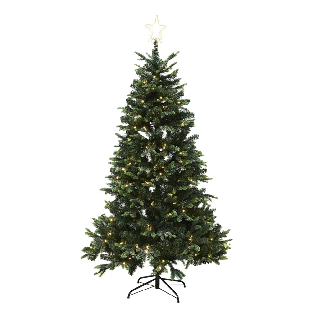 Nordic Winter Lifa juletræ med LED lys og stjerne PE/PVC Klasse A+ 260 x 170 cm