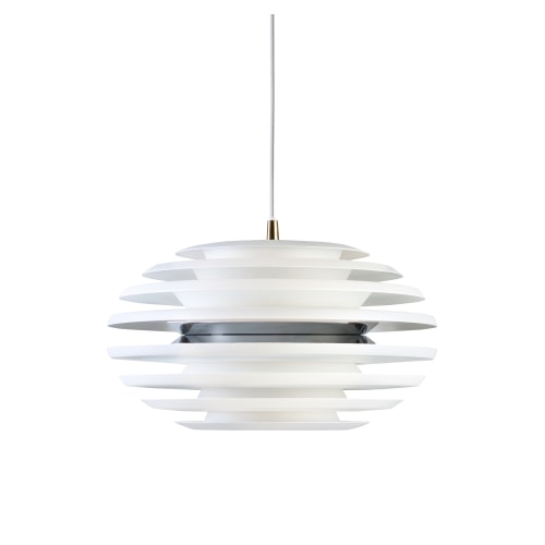 Belid Ellipse pendel i hvid/krom Ø40 cm E27