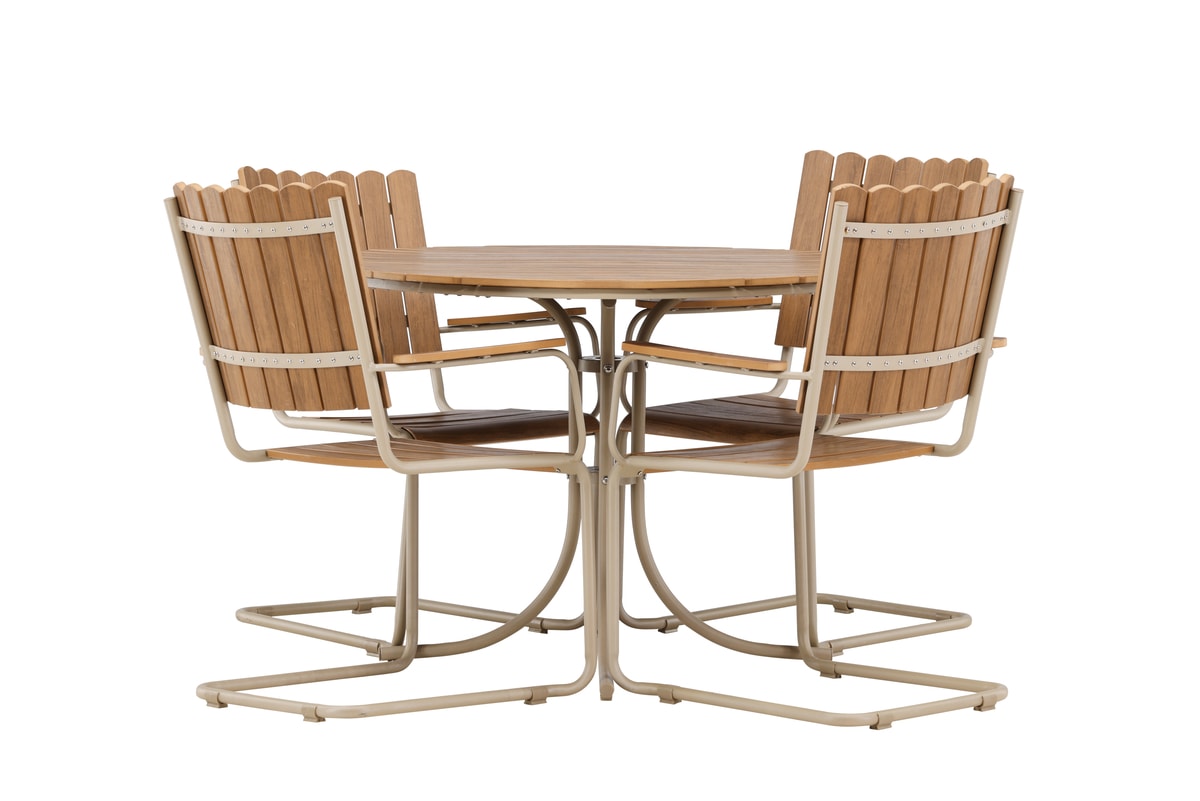 Venture Design Holmsund møbelsæt med bord og 4 stole