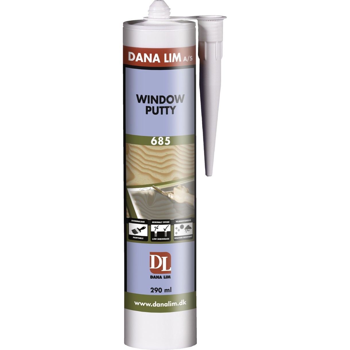 Dana Lim Vindueskit Window Putty 685 Hvid 290 ml