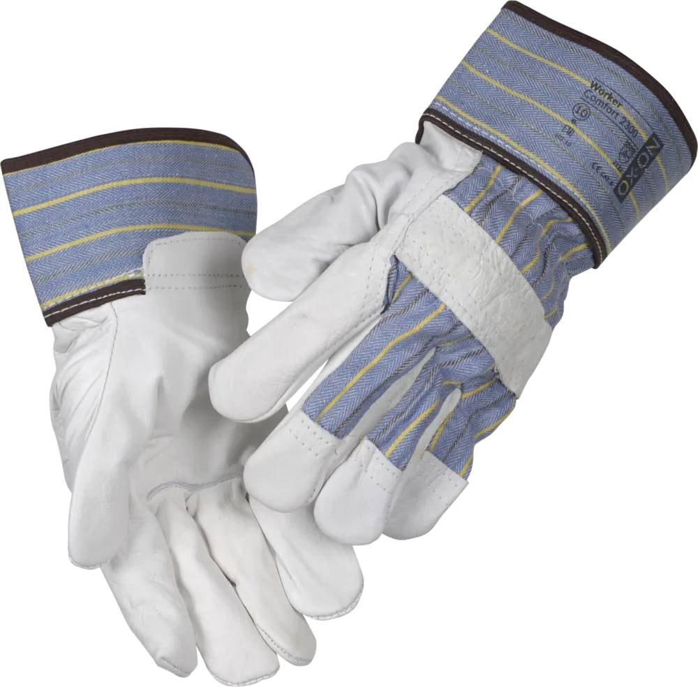 OX-ON Worker Comfort 2300 arbejdshandske i oksehud str. 12
