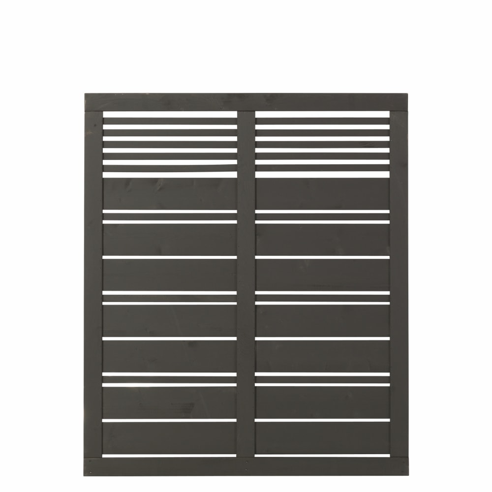 Plus Silence hegn grundmalet umbragrå RAL 7022 120 x 140 cm