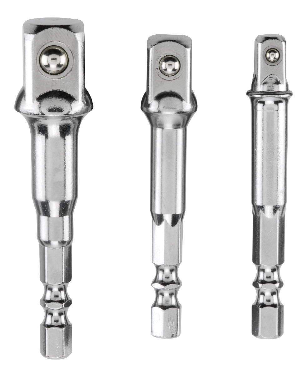 KWB adaptersæt til toppe 1/4" - 3/8" - 1/2" 3 dele