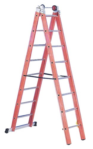 Jumbo glasfiber combistige 2-delt. 6,30 meter. 2 x 12 trin 41GS2630