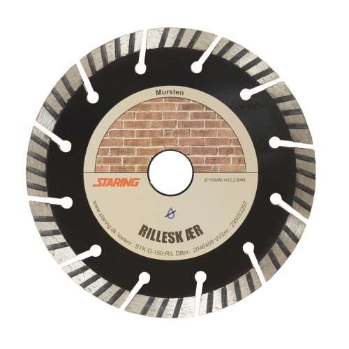 Staring diamantklinge rilleskærer dry Ø150