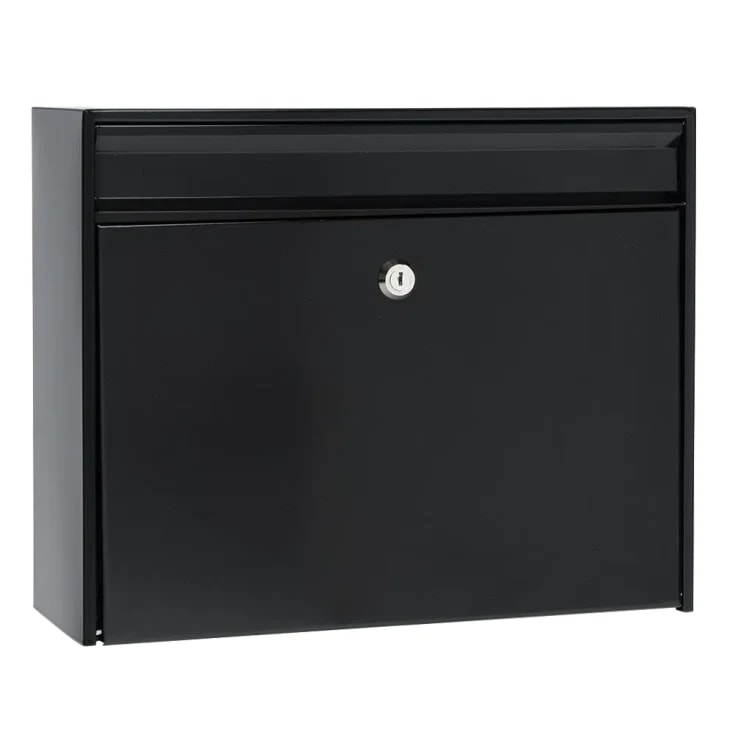 MEFA Bosca 34 postkasse i dybsortmed lille sikkerhedslås