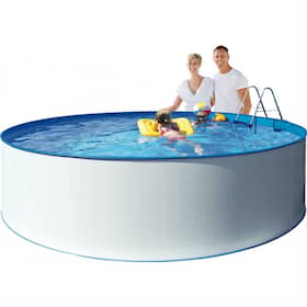 Swim & Fun Kreta Family pool rund Ø 460 x 90 cm i hvid til 13.500 liter