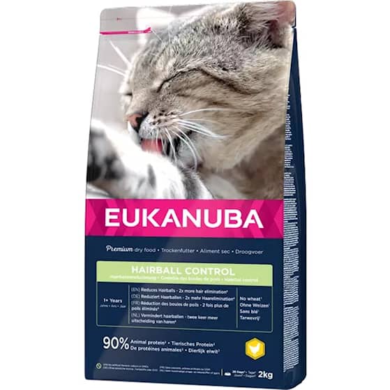 Eukanuba Hairball 1+ Adult kattefoder