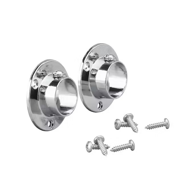 ELFA bøjlestangholder sølv væg-væg