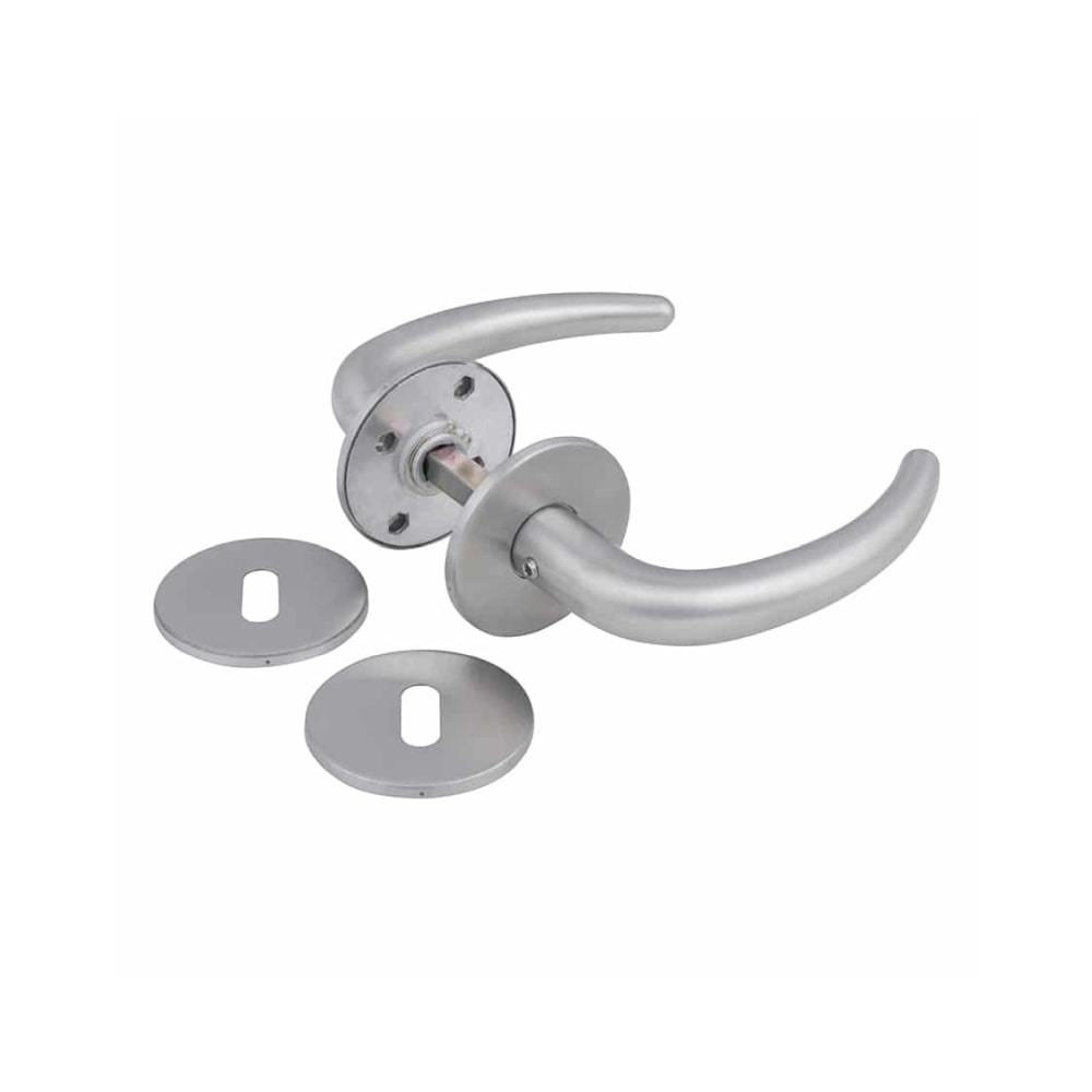 Jasa Coupe dørgreb i rustfri inkl. nøgleskilt