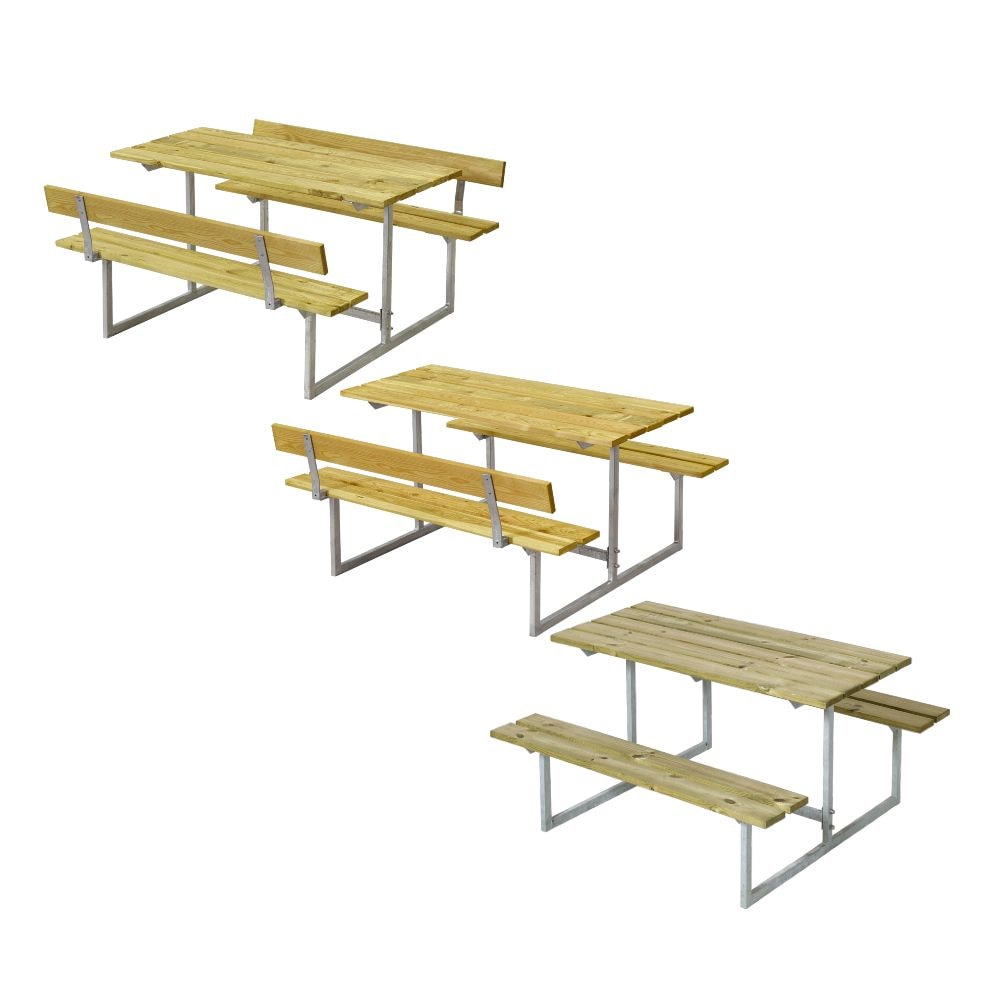 Plus Basic børne bord/bænkesæt i trykimprægneret træ