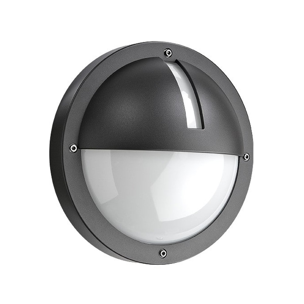 SG Uno 1100 LED væglampe i grafit 11,5W 4000K IP65 Ø27 cm