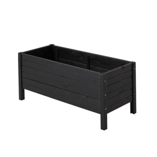 Plus Trend plantekasse grundmalet sort 88 x 37 x 39 cm