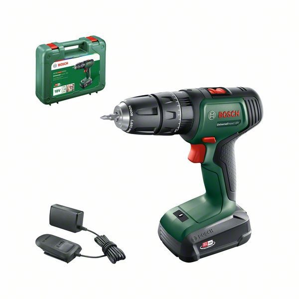 Bosch DIY Akkuslagboremaskine Uni Impact 18V 1,5Ah