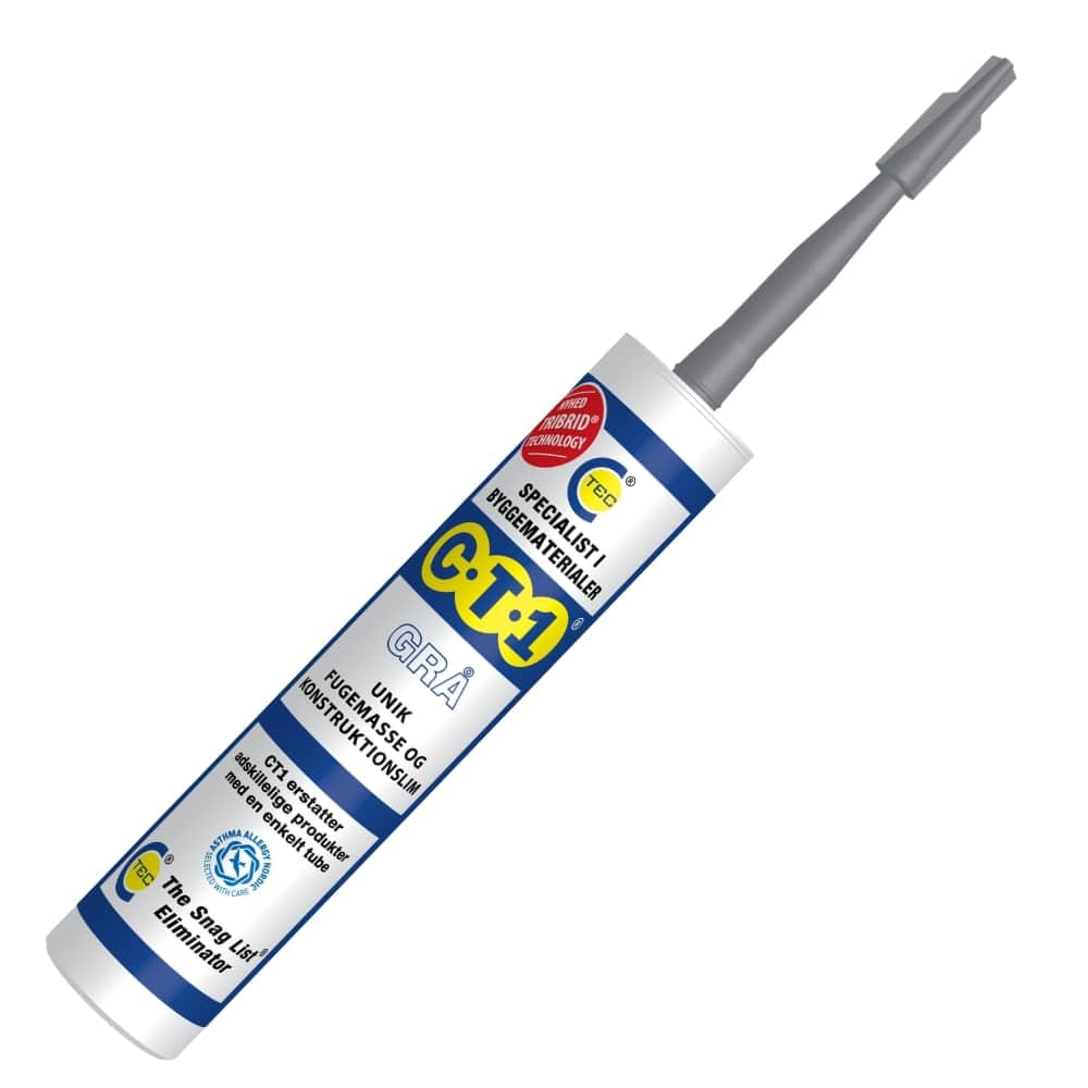 CT1 fugemasse / konstruktionslim polymer grå 290 ml