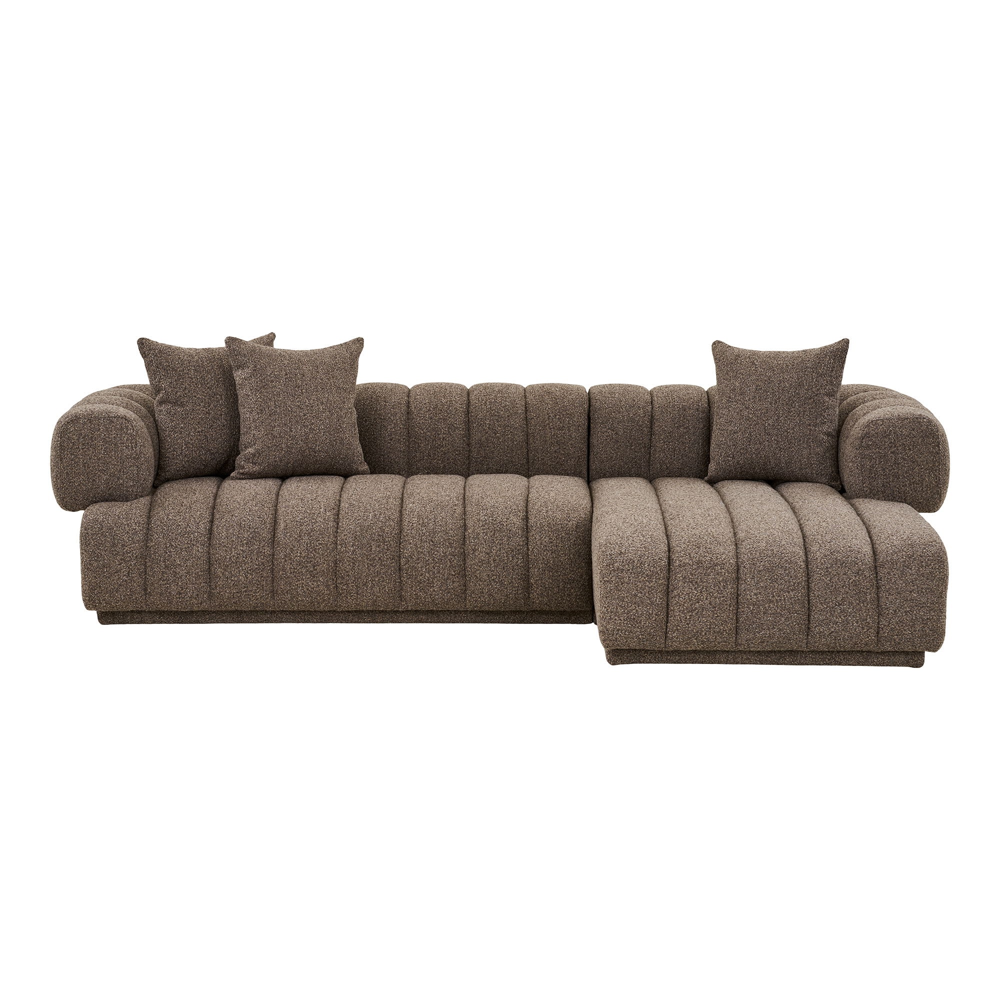 House Nordic Aurora loungesofa med 3 puder, brun HN1296