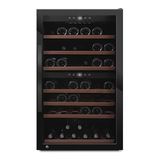 mQuvée WineExpert 66 Fullglass Black vinkøleskab 2 zoner til 66 flasker
