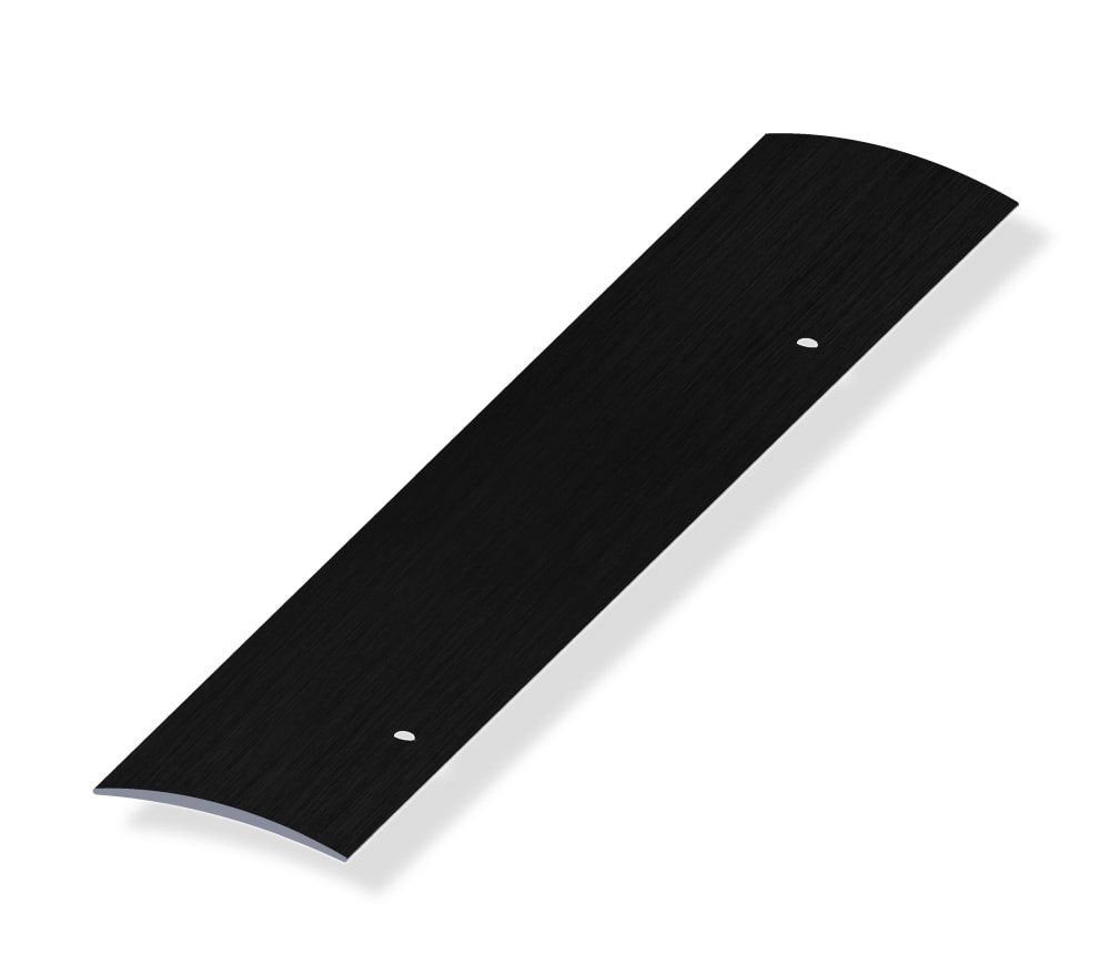 Alfer tæppeovergang børstet sort huller side 40 x 5 mm 1 meter
