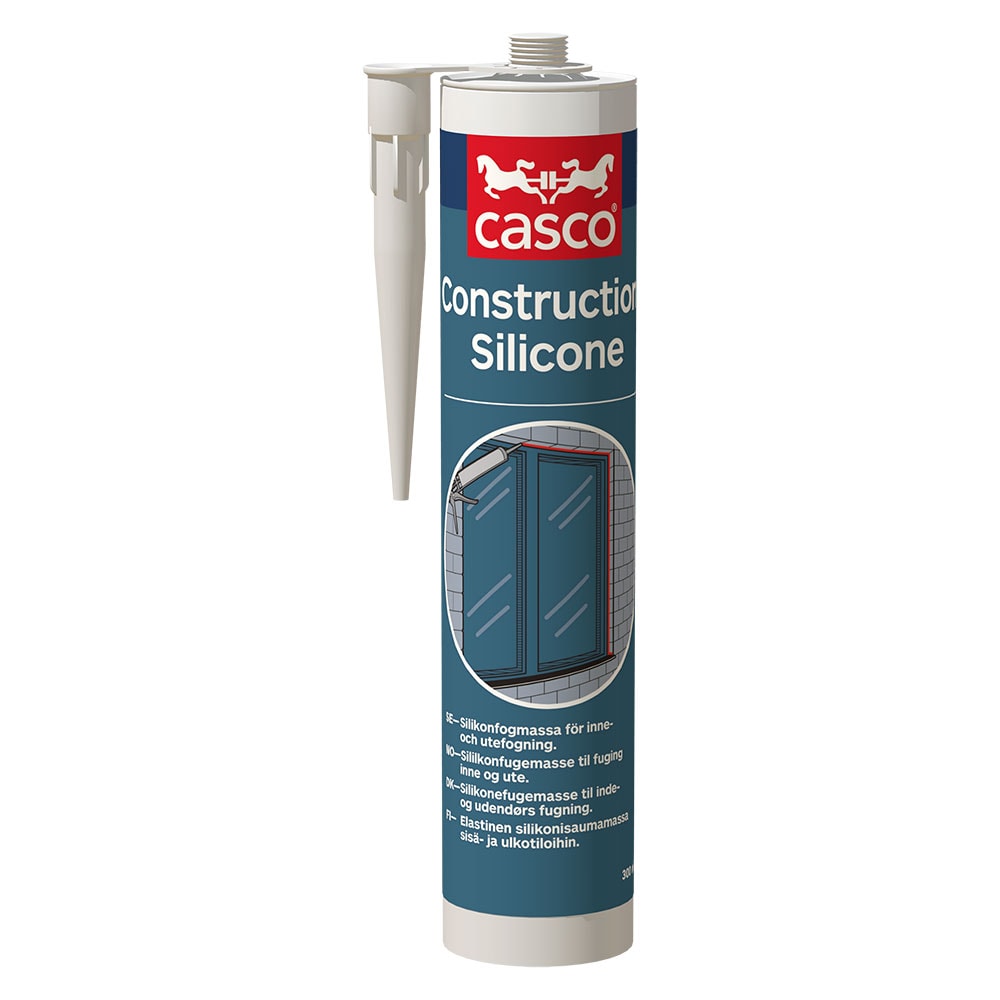 Casco Construction Silicone fugemasse til bevægelsesfuger klar 300 ml