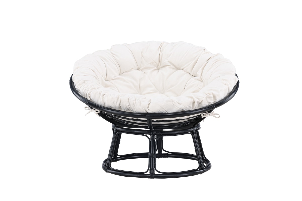 Venture Design Bonnie loungestol i offwhite/sort