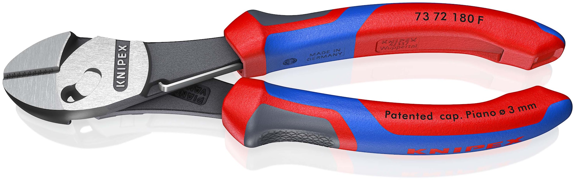 Knipex skævbider TwinForce, sort atramenteret 180 mm