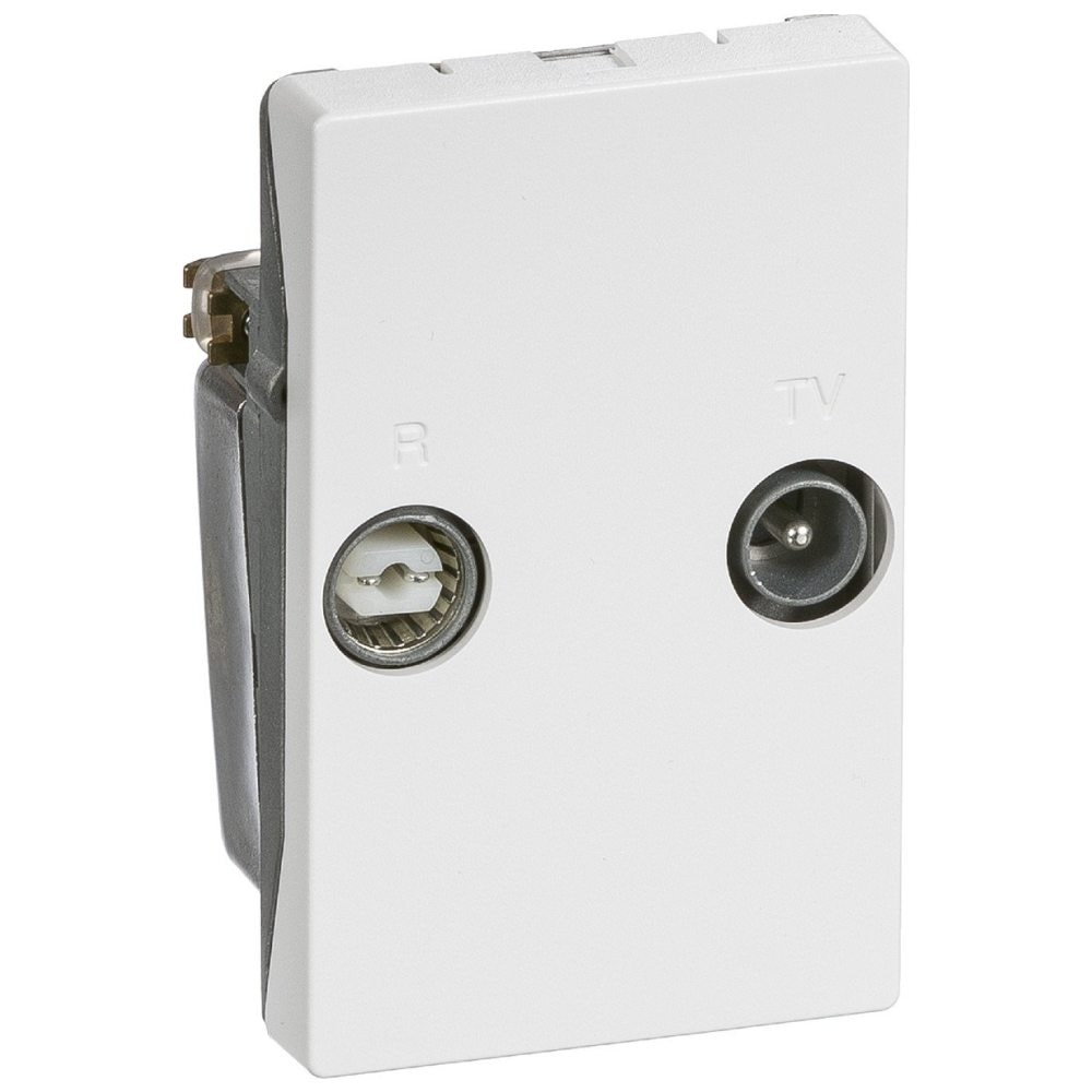 LK Fuga antenneudtag type TD260E hvid 1 1/2 modul