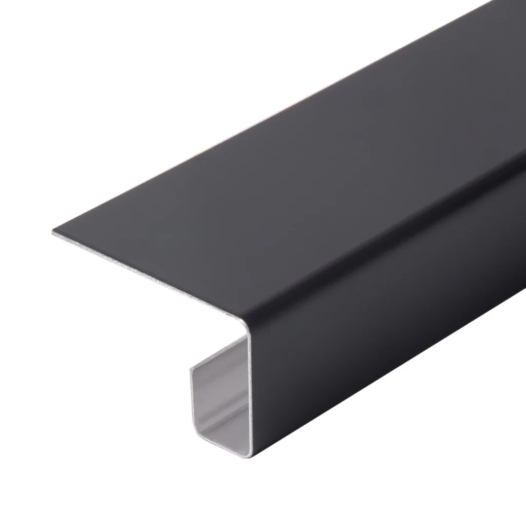 SCG Smartwood dobbelt endekant sort 26 x 45 x 2500 mm
