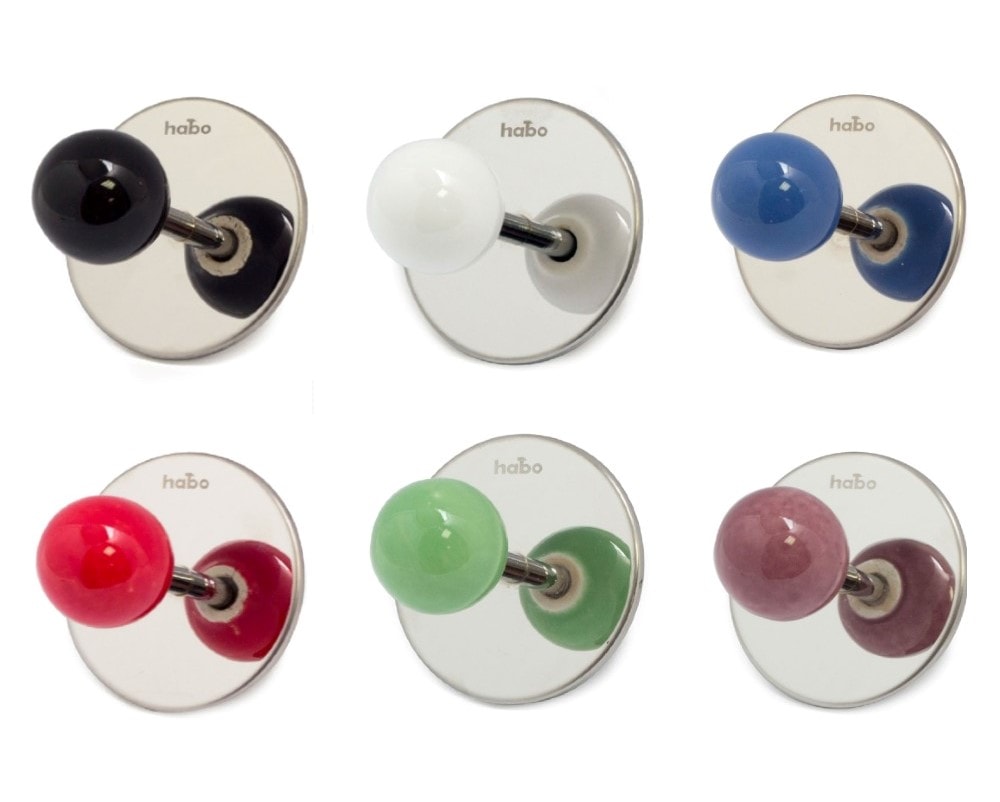 Habo Pearl Håndklædekrog Enkelt Selvklæbende